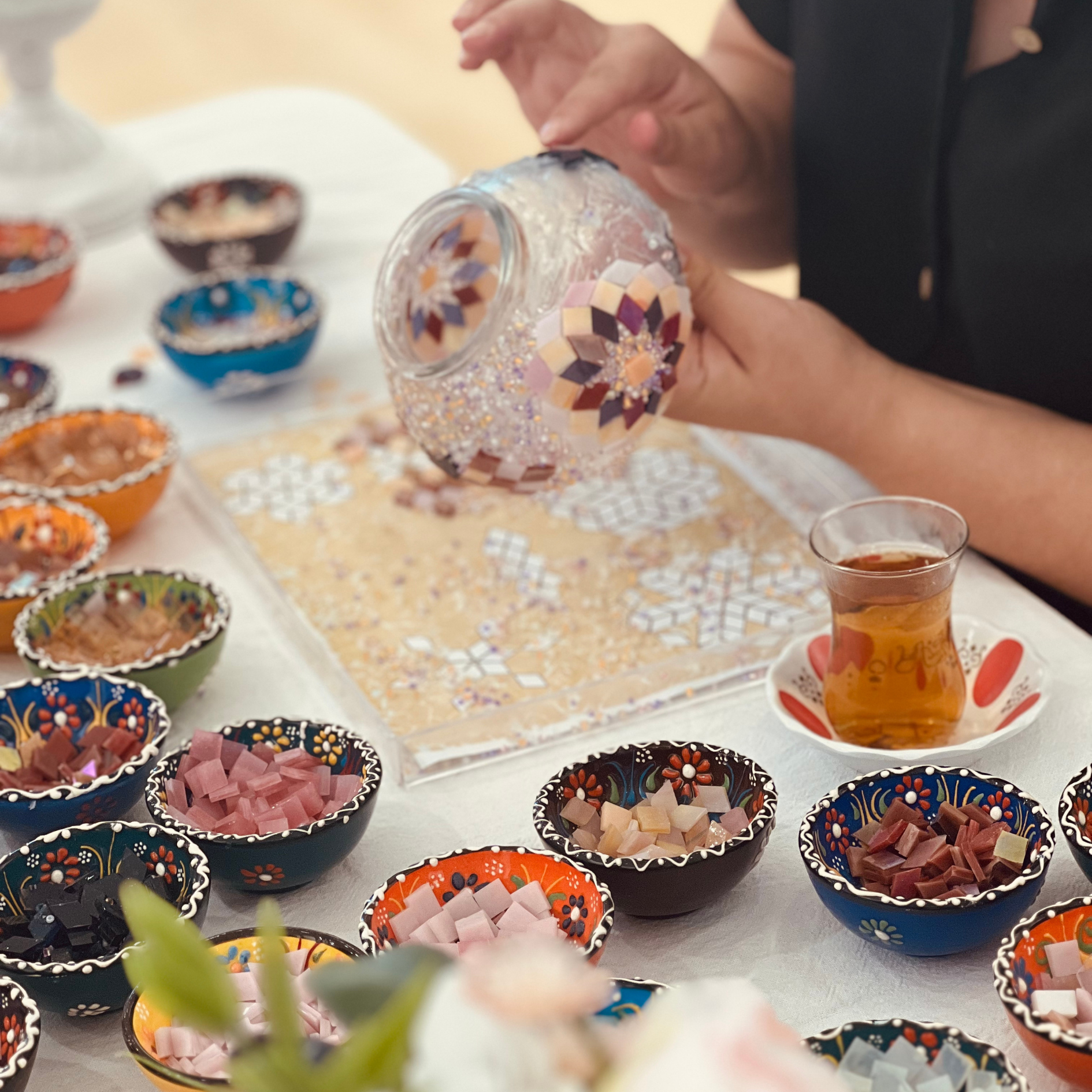 things to do in melbourne. Turkish mosaic lamp class. art masterclass. class bento 