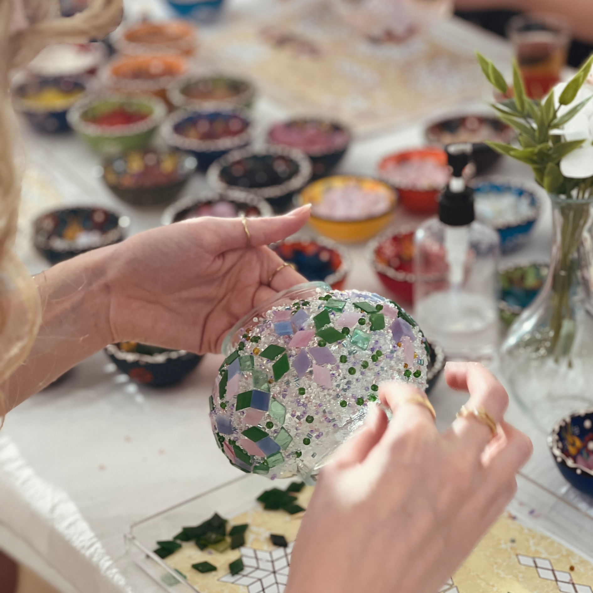 things to do in melbourne. Turkish mosaic lamp class. art masterclass. class bento 